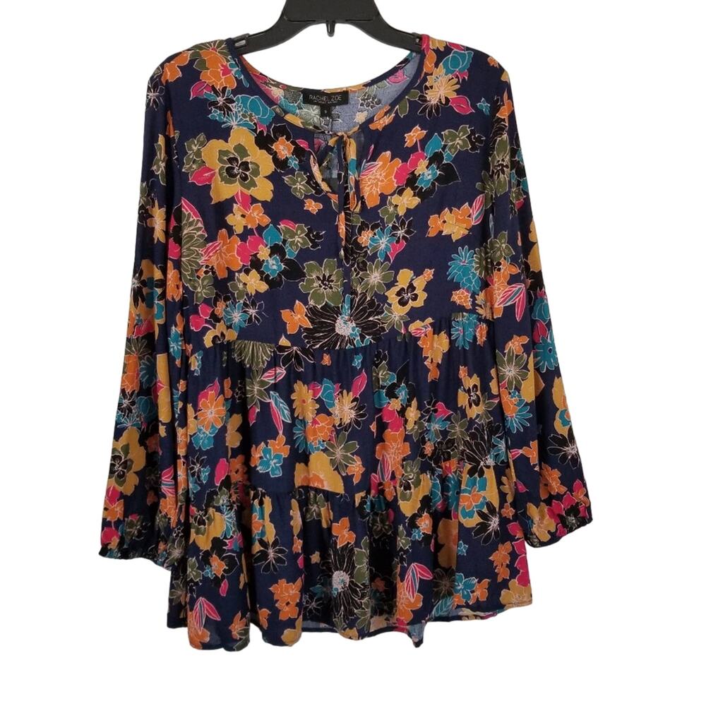 NWT RACHEL ZOE Floral Blouse Size Small Babydoll Boho